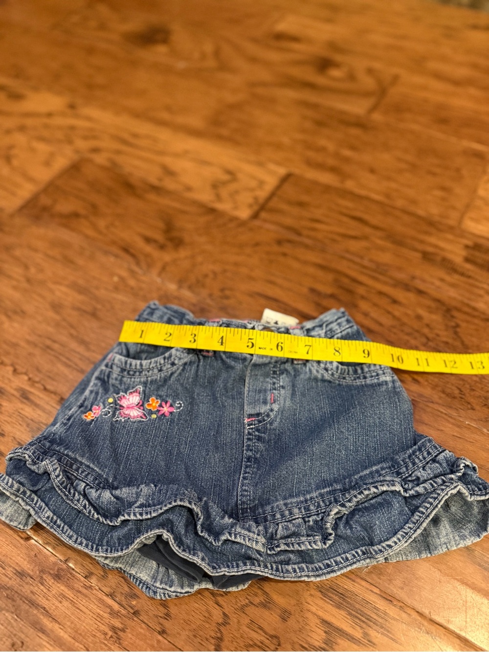 Vintage Y2K 2007 Nickelodeon 3T skirt with shorts, built-in butterflies ruffles - Picture 7 of 9